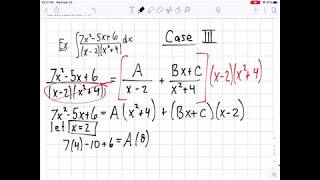 Partial Fraction Decomposition: Case 3
