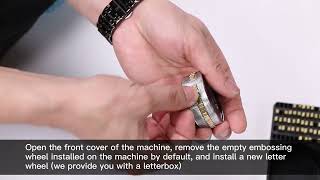 How to Change the Letter Wheel and Counter of U.S. SOLID Continuous Bag Band Sealer Sealing Machine？
