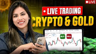 BITCOIN &amp; GOLD LIVE TRADING ANALYSIS  @tradingmentor22  Live Trading ||  #goldtrading #cryptotrading