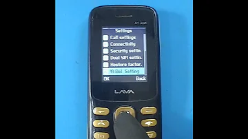 Lava A1 Josh Keypad Voice On Off Setting 