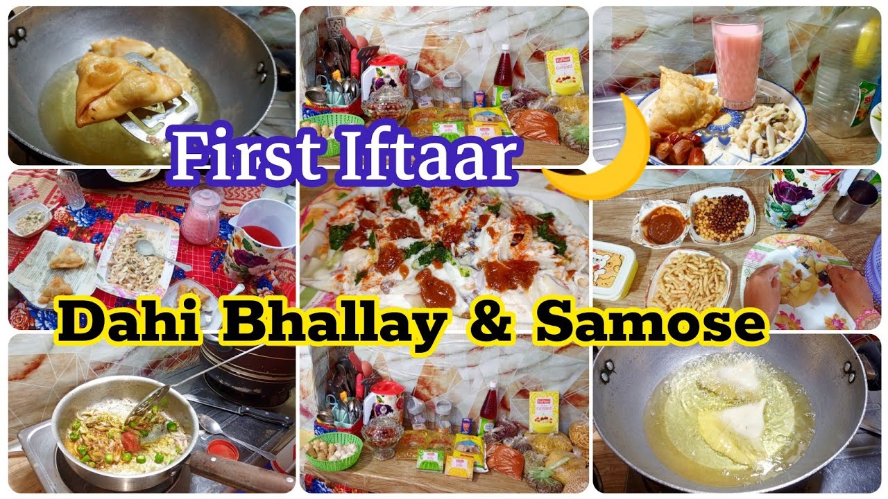 First Iftaar Preparation 🌙 | Dahi Bhallay & Samose Recipe | Grocery Haul