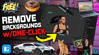 REMOVE BACKGROUNDS in ONE-CLICK for FREE with Lunacy