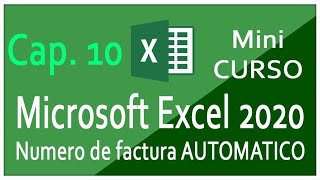 10. Curso Excel para principiantes ⭐ Macro nueva factura y poner número de factura automáticamente