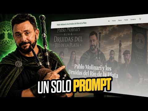 Hice el sitio web de mi banda ficticia con IA (sin escribir código)