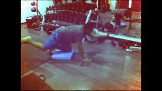 Quadruped with cable row