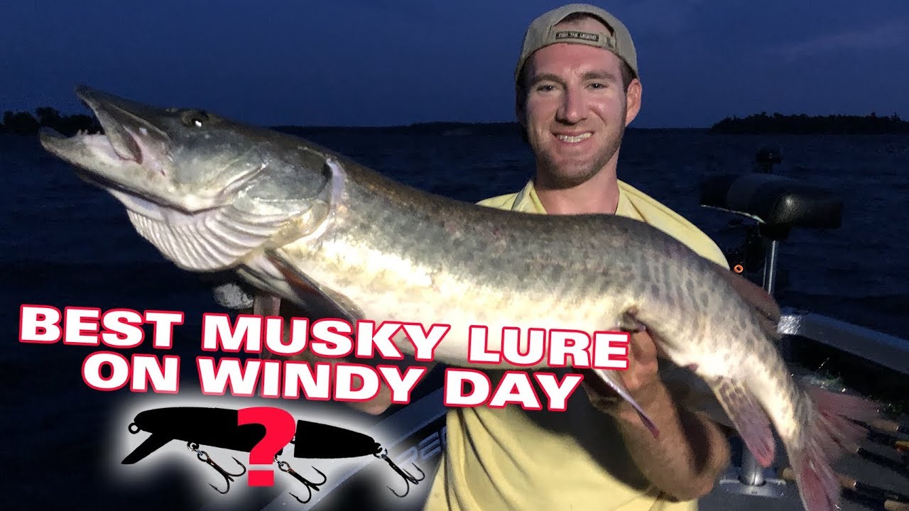 Best Big Musky Lure on a Windy Night YouTube