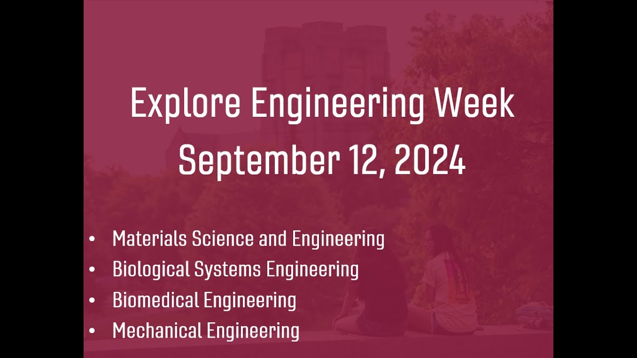 Explore Engineering - Thursday, September 12 - YouTube