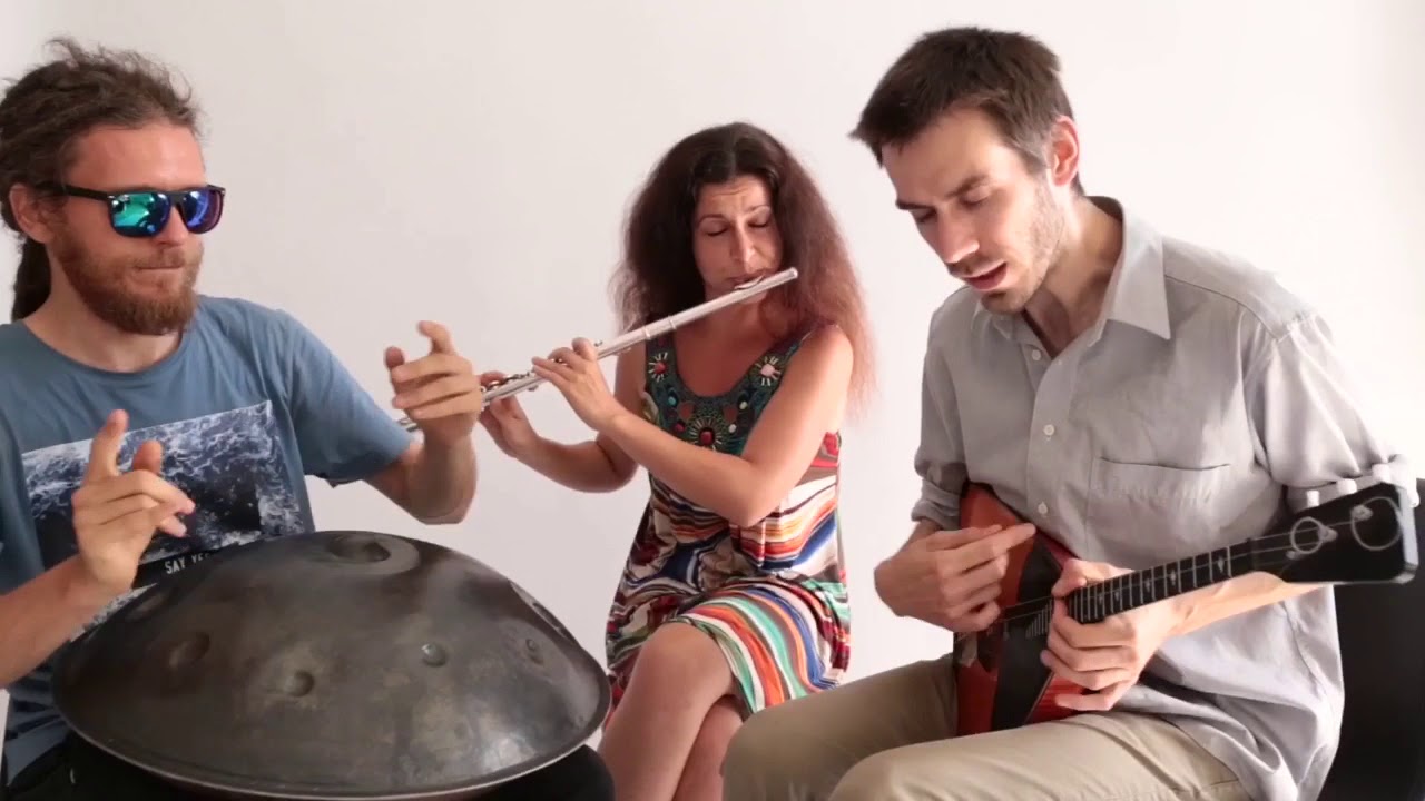 Ethno Reggae Jam - OMana Handpan, Flute, Balalaika - 3 pandas & the Moon
