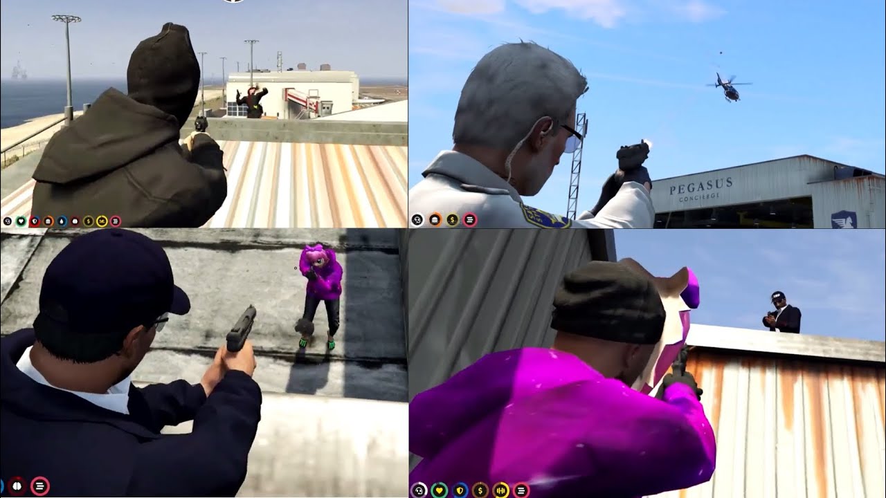 Hydra Defeat the Cops in Airport Sh*otout after Meth Run (Mario POPS OFF!) | GTA RP NoPixel 3.0