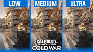 Call of Duty: Black Ops Cold War PC Graphics Comparison (Low vs Medium vs Ultra)