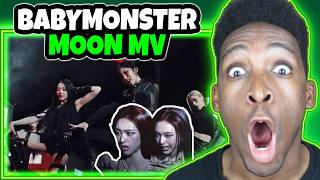 FIRST TIME WATCHING BABYMONSTER - 'MOON' M/V 😳 REACTION