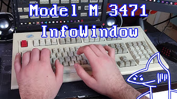 Typing Demo - 1995 IBM Model M for IBM 3471 (Terminal Keyboard)