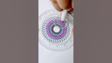 Deeply Satisfying ASMR Sound | Calming Spirograph Art for Rest! #art #shorts #spirograph #asmr #2024