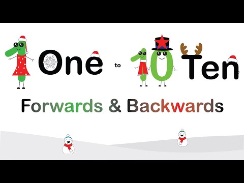FUN and FESTIVE Christmas Numbers Count to 10 Forwards & Backwards  🎅🎄🔢