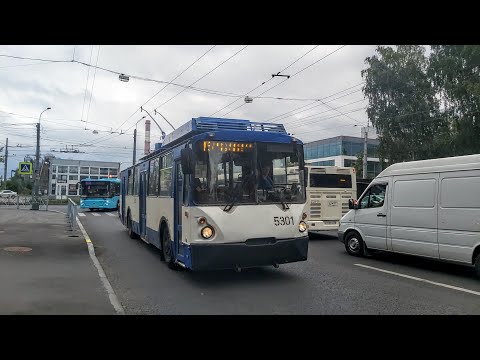 Троллейбус, маршрут №13 ВЗТМ-5284 б.5301 (25.08.2022) Санкт-Петербург