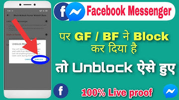If someone has blocked you on Facebook Messenger, how to unblock them?