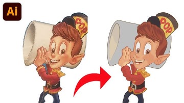 Vector Illustration Tutorial | Raster to Vector In Adobe Illustrator | Vector Art In Illustrator