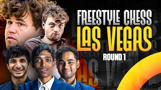 Freestyle Chess Las Vegas | Day 1 |  Ft. Magnus, Hans, Hikaru, Vidit, Pragg, Arjun