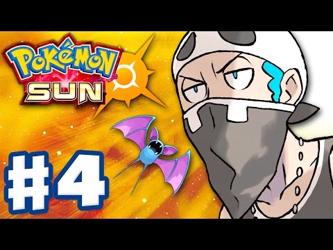 Pokemon Sun and Moon Gameplay Walkthrough Part 4 Team Skull Grunts! (Nintendo 3DS)