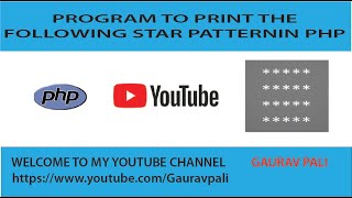 Print Star Pattern Type 1 In PHP Nested Loop In PHP For CS IT BCA MCA IGNOU Students