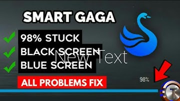 smartgaga 98% stuck problem fix | no black screen | low and pc free fire open