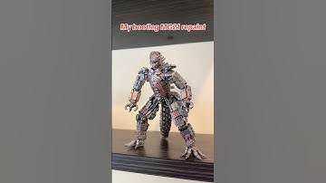 My bootleg MG21 repaint! 🤖#shmonsterarts #mechagodzilla #bootleg #repaint #actionfigure #godzilla
