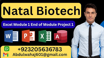 Natal Biotech Excel Module 1 End of Module Project 1