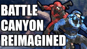 Halo MCC Mods: Battle Canyon Bot War! |  AI Big Team Battle!