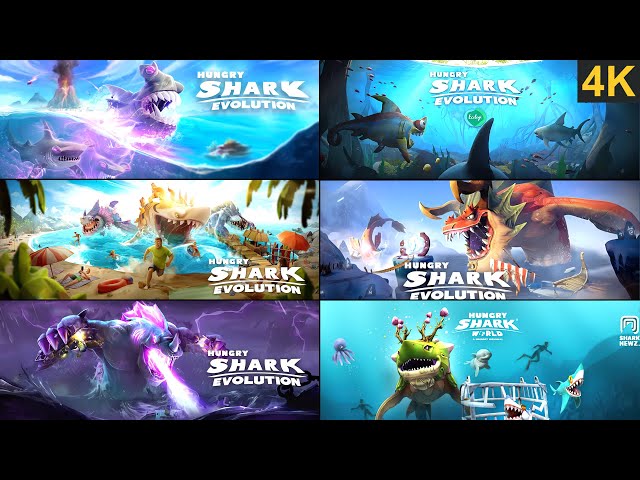 ALL HUNGRY SHARK GAMES THROUGH THE YEARS (2010 - 2019) 