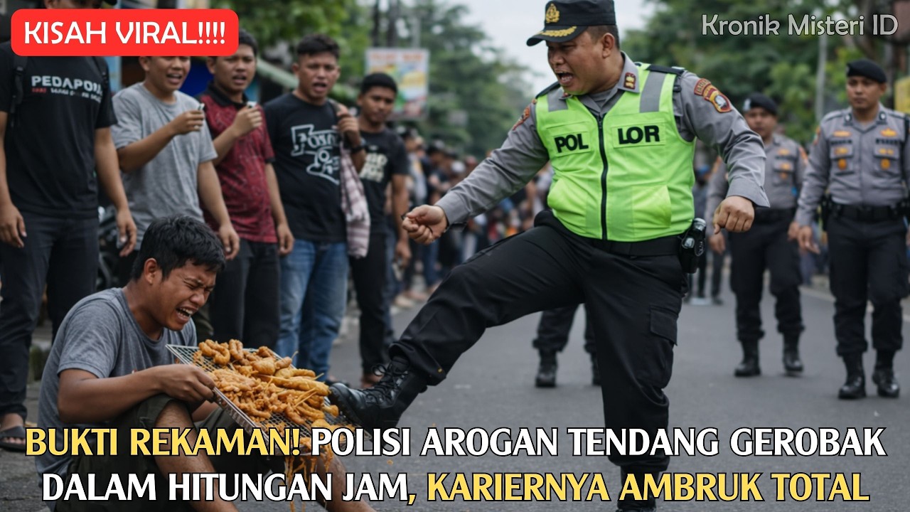Jangan Skip! Gerobak Ditendang Polisi Arogan… Endingnya Bikin Semua Terdiam! Kronik Misteri ID