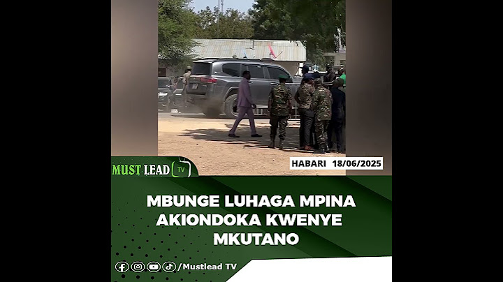 LUHAGA MPINA AKIONDOKA KWENYE MKUTANO BAADA KUPEWA MAKAVU NA RAIS SAMIA