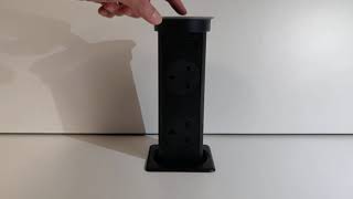 Motorised Pop Up Kitchen Socket with USB &amp; Wireless Charging | BOX15