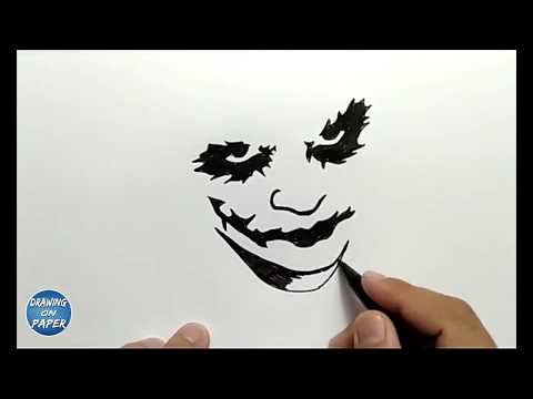 How To Draw Silhouette Joker Why So Serious Drawing