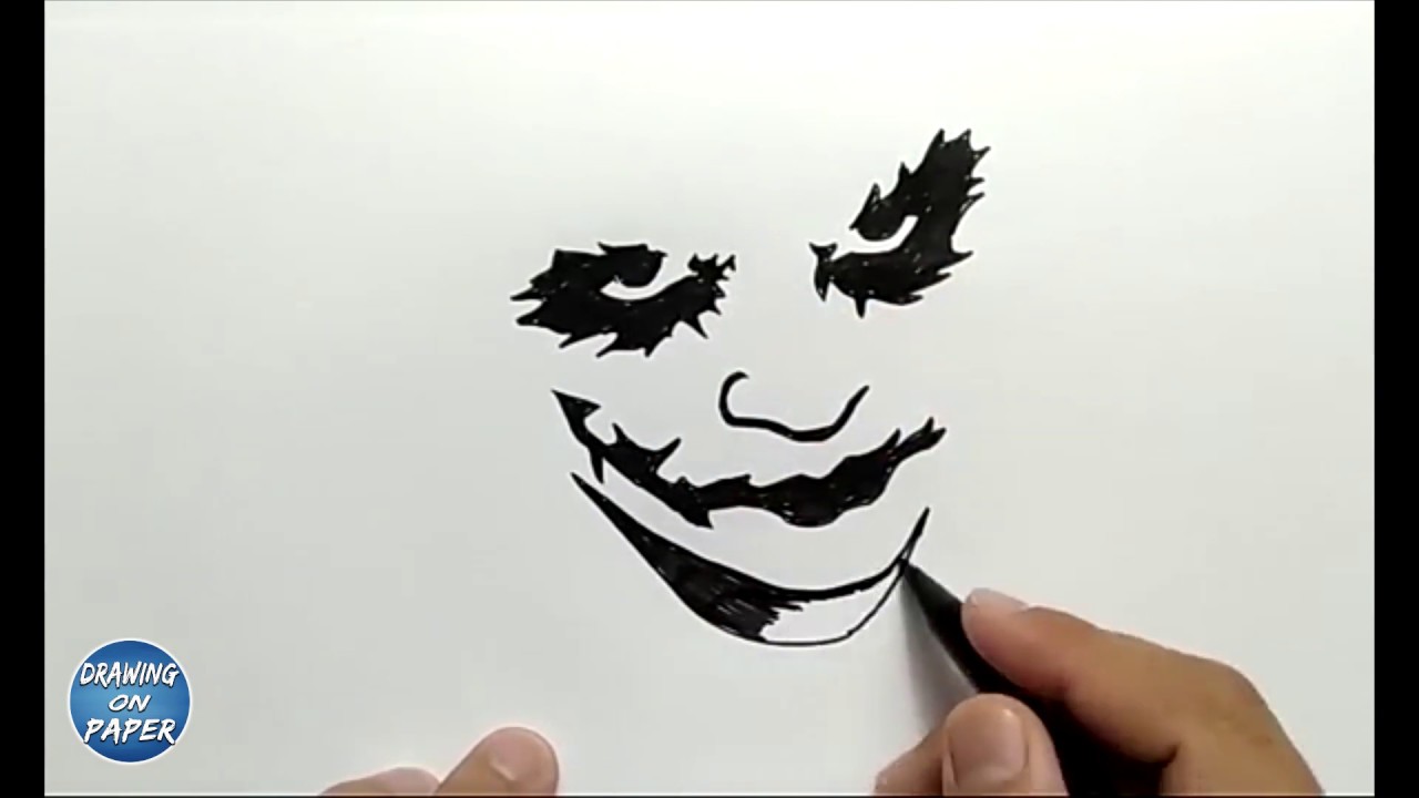 How To Draw Silhouette Joker Why So Serious Drawing Doodle Art For Kids