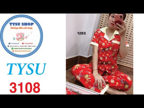Bộ Mặc Nhà 3108|Dạy Cắt May Cơ Bản | Học Cắt May Miễn Phí