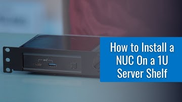 How to Install a NUC on a 1U Server Shelf
