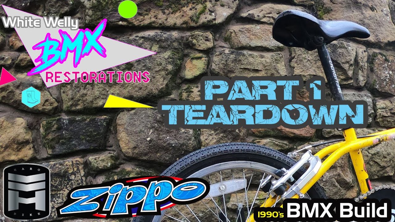 1998 Haro Zippo Freestyle BMX Restoration Part 1 - The Teardown