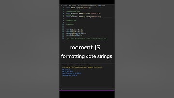 Super Simple date formatting using moment.js #javascript #coding #shorts