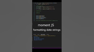Super Simple date formatting using moment.js #javascript #coding #shorts