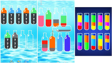 Water Sort Puz Color Gameplay 10 , Android Games ios Walkthrough Simulator Think Brain Puzzle