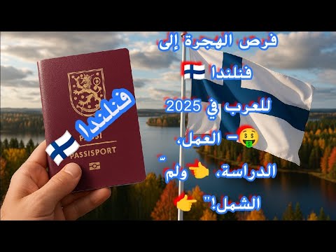 فرص الهجرة إلى فنلندا للعرب في 2025 العمل الدراسة ولم الشمل