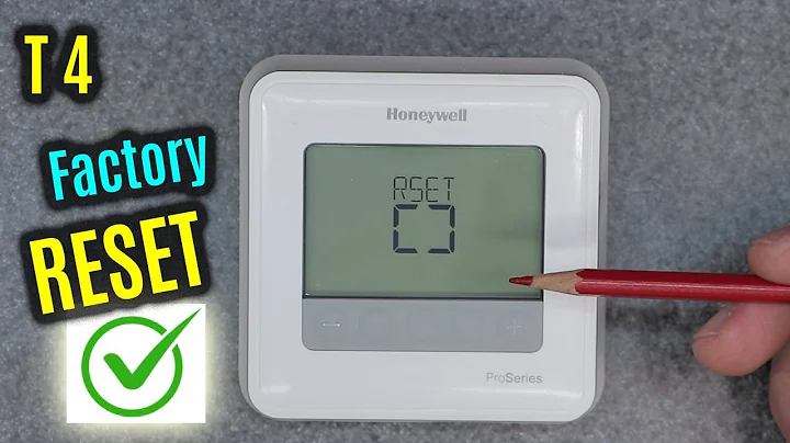HONEYWELL Home T4 | HOW to Factory RESET | Restore DEFAULT Settings