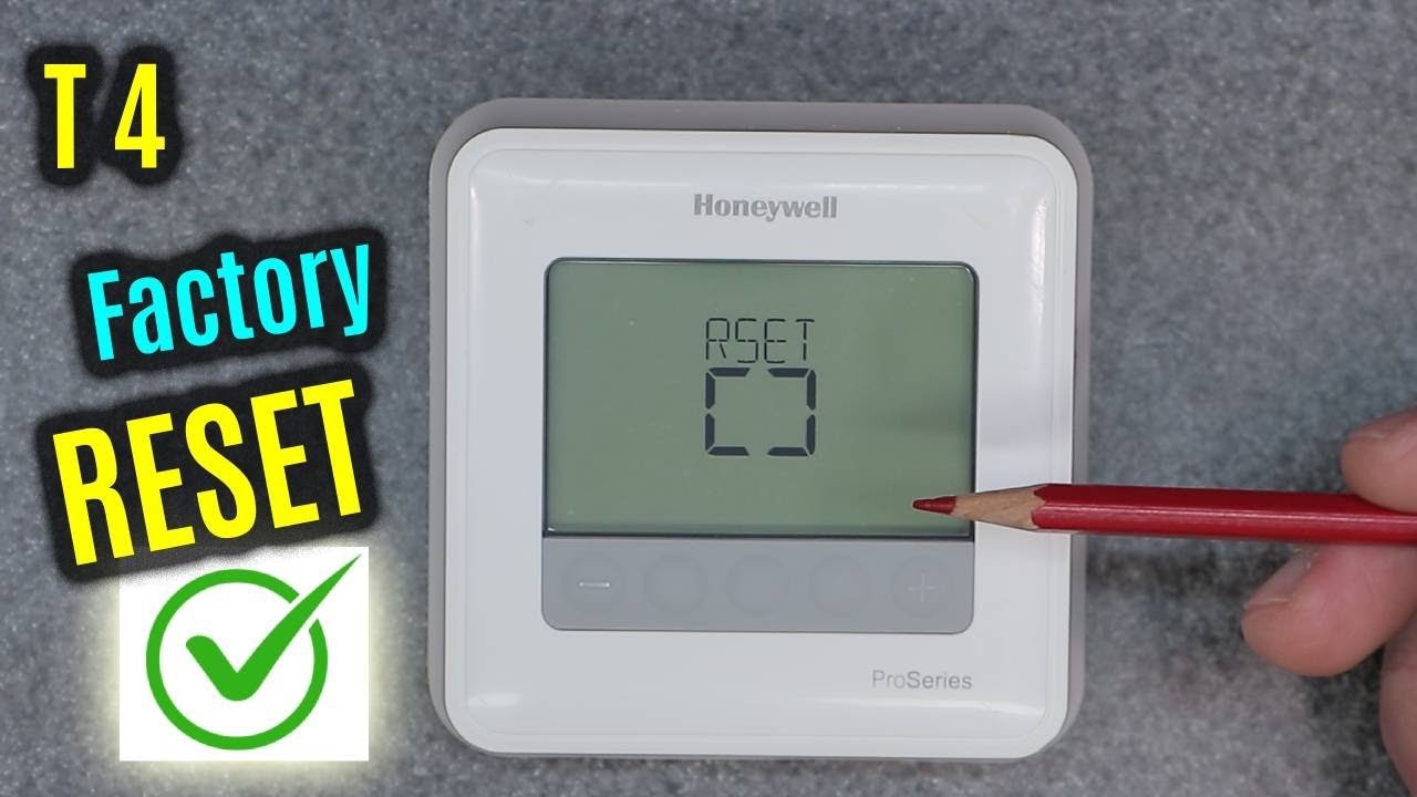 HONEYWELL Home T4 | HOW to Factory RESET | Restore DEFAULT Settings