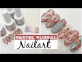 Nail art met roosjes in pastel kleuren - LoveNess Kensho gelpolish collectie ♥ Beautynailsfun.nl