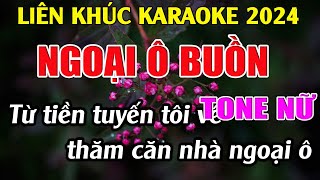 Liên Khúc Bolero Tone Nữ Dễ Hát  -  Karaoke Ngoại Ô Buồn  -   Karaoke Tuyệt Phẩm  -   Beat Mới