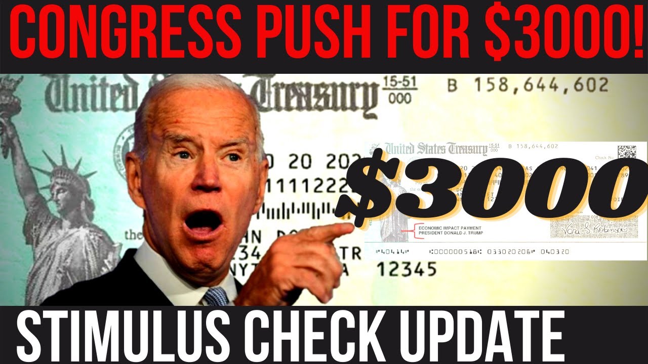 NEW $3000 CHECKS THIS MONTH FROM CONGRESS! $4000 Check Deadline TODAY + Stimulus Check Update
