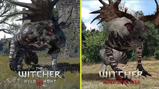 The Witcher Monster Slayer vs The Witcher 3 - Monsters Models Comparison
