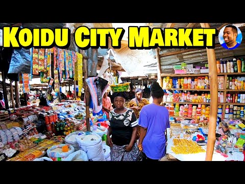 Busy KOIDU CITY MARKET - KONO District - Sierra Leone 🇸🇱 VLog 2022 - Explore With Triple-A