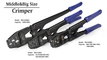 IWISS Battery Lugs and Open Barrels Crimping Tool Serie