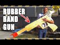 Building a Giant WORKING Rubber Band Launcher